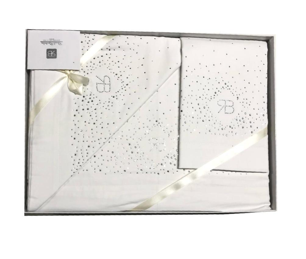 Coppia Lenzuola cotone 100% cristel RB
